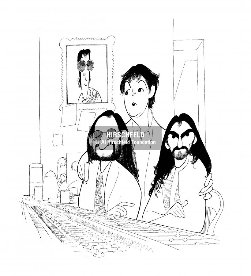 820x900 Beatles - Recording Studio Sketch