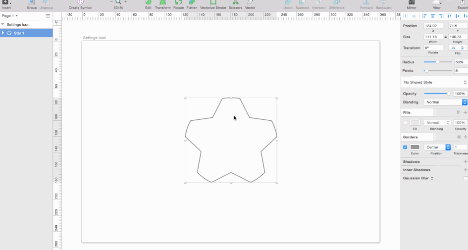 945x505 How To Make A Simple Settings Icon In Sketch - Rectangle Sketch