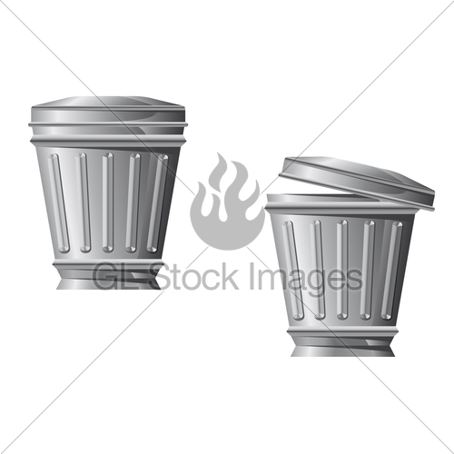 500x500 Recycle Bin Icon Gl Stock Images - Recycle Bin Sketch