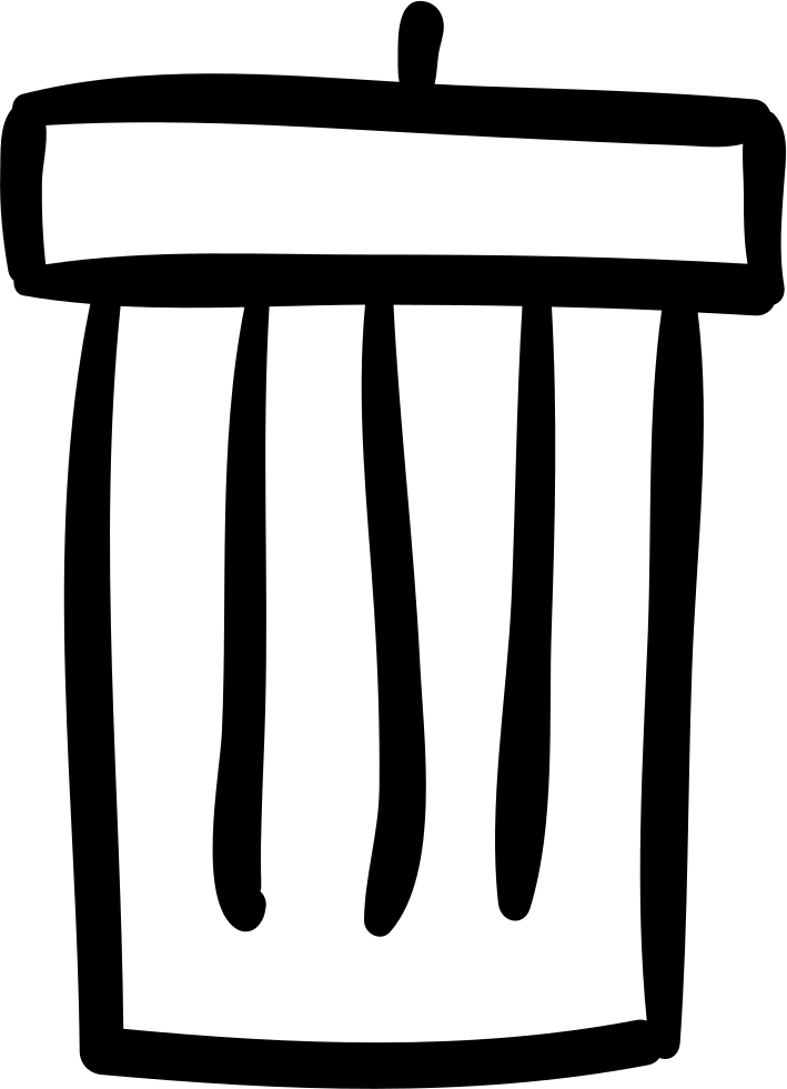 709x981 Recycle Bin Sketch Svg Png Icon Free Download ( 18584 - Recycle Sketch
