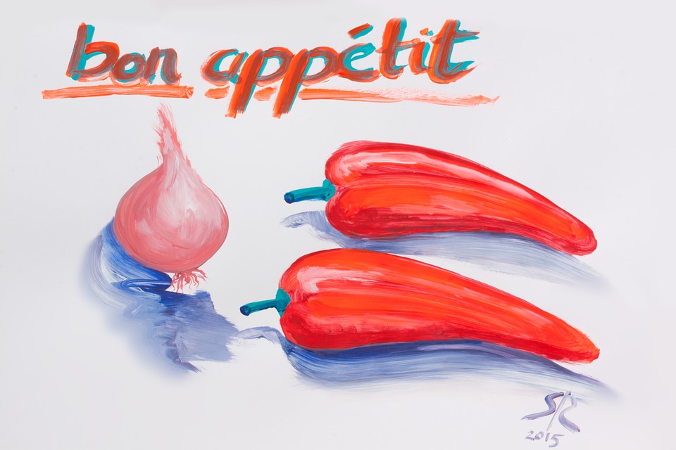 960x640 Free Photo Scribble Onion Pepper Blue Color Sketch Red - Red And Blue Sketch