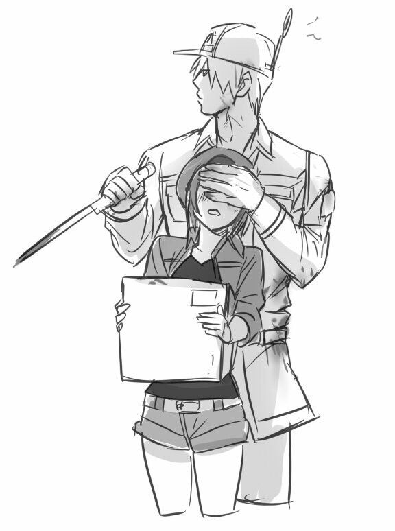 576x774 Hataraku Saibou White Blood Cell X Red Blood Cell - Red Blood Cell Sketch