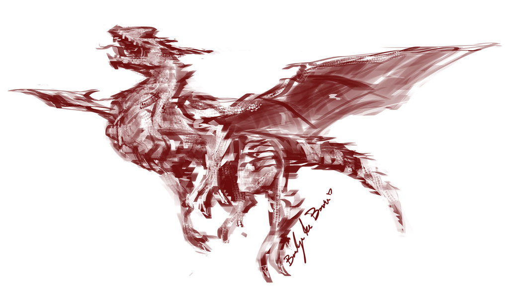 1024x586 Red Dragon Sketch By Deviantdolphinart - Red Dragon Sketch