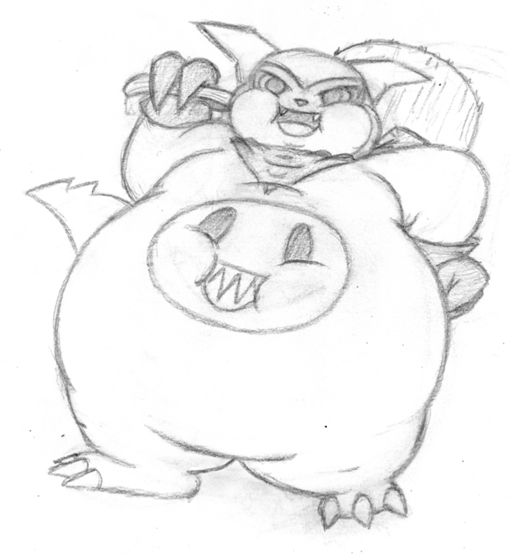 736x800 Sketch - Red Dragon Sketch