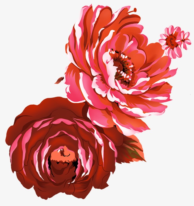 650x689 Flowers, Red Words, Flower Sketch, Art Flowers Png Image And - Red Flower Sketch