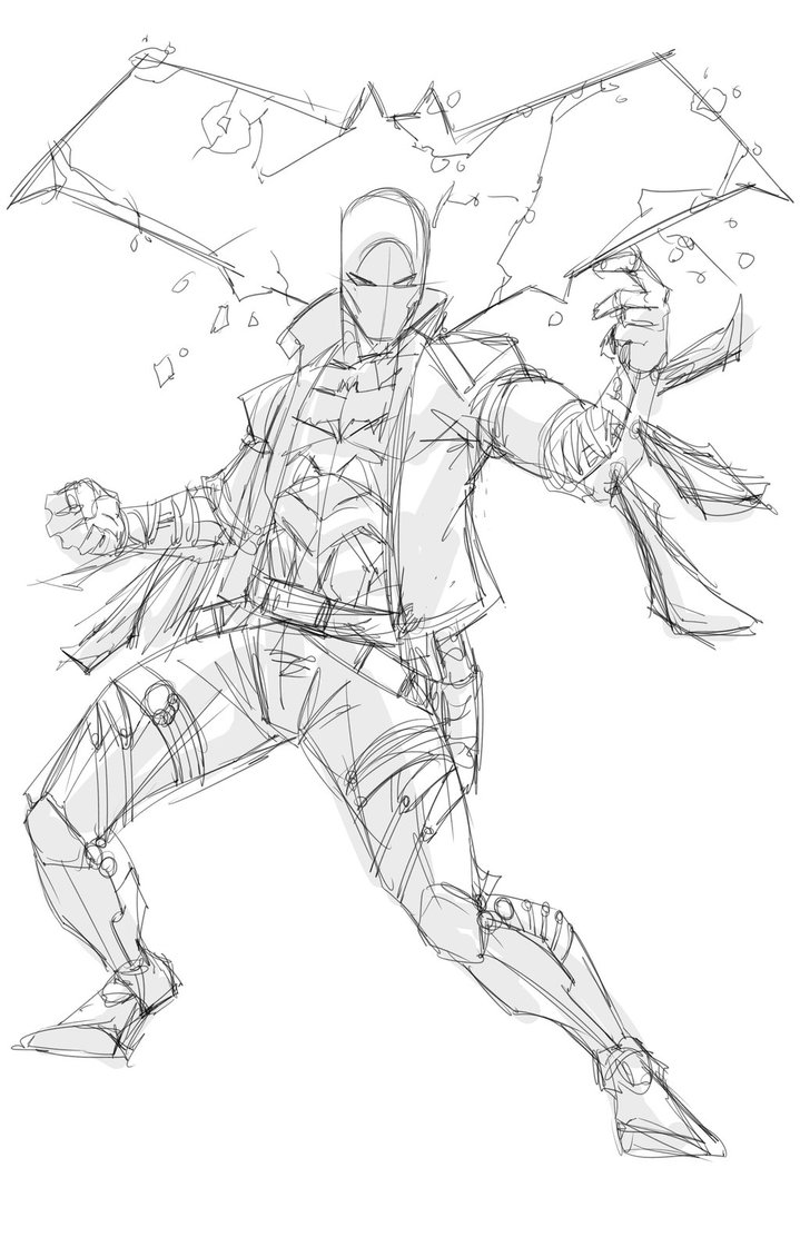 719x1112 Red Hood Sketch By Benjonesart - Red Hood Sketch