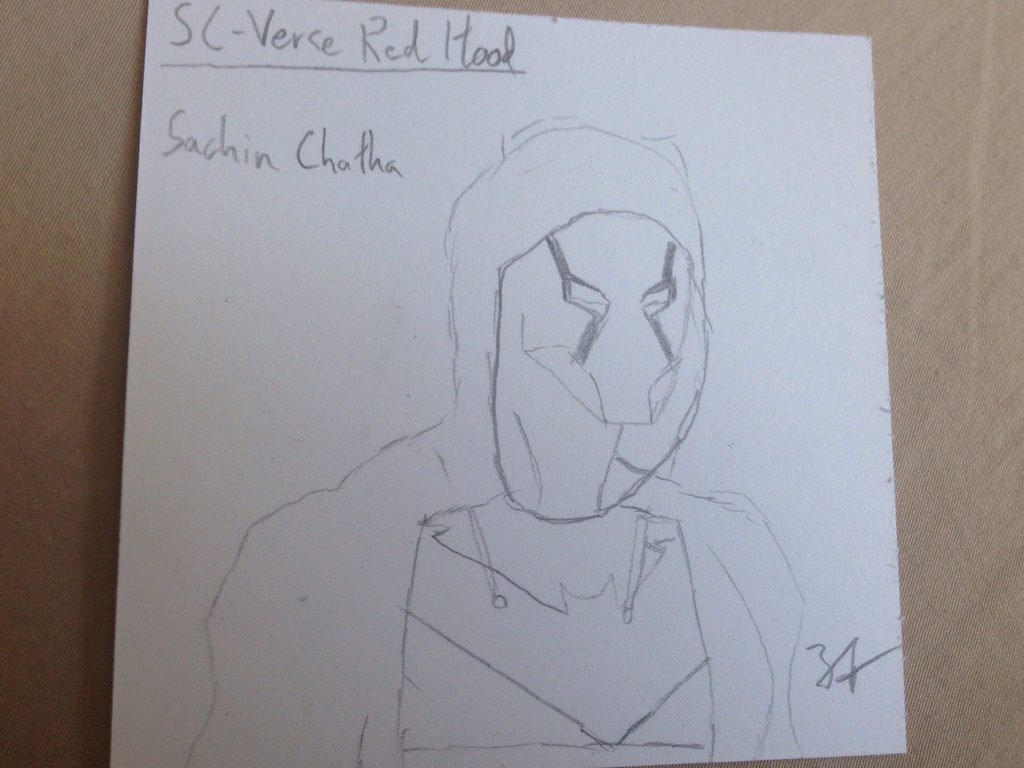 1024x768 Sc Verse Red Hood Drawing At This Point, I Think I May Be - Red Hood Sketch