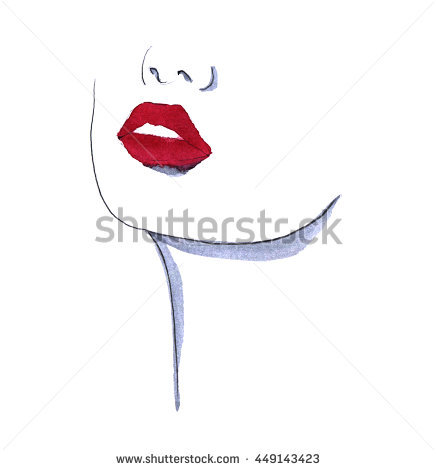 Red Lips Sketch