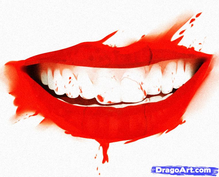 762x616 Collection Of Laughing Lips Drawing High Quality, Free - Red Lips Sketch