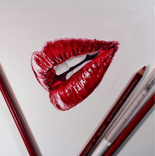 500x501 Red Lips Pictures, Photos, And Images For Facebook, Tumblr - Red Lips Sketch