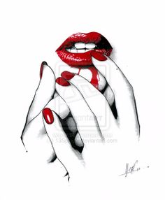 236x286 291 Best Mouth Drawing Amp Painting Images Drawing - Red Lips Sketch