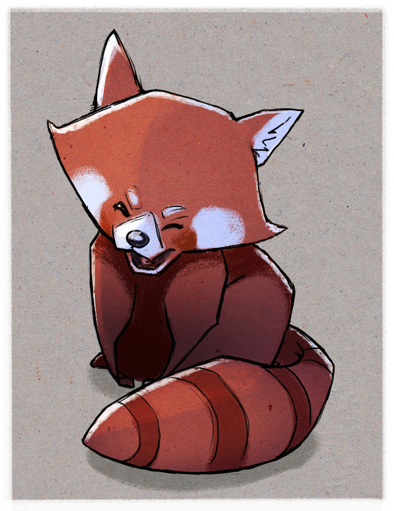 Red Panda Sketch At Paintingvalley Com Explore Collection Of Red