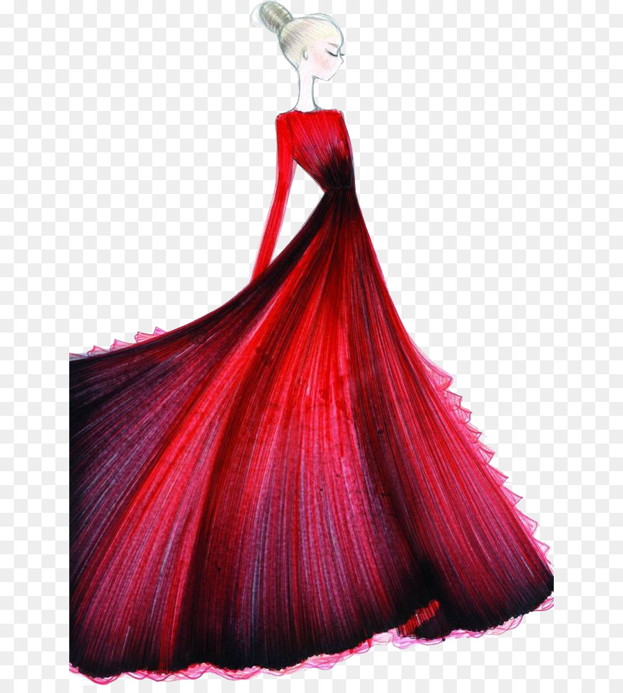 900x1000 Fashion Illustration Fashion Design Drawing Sketch - Red Sketch