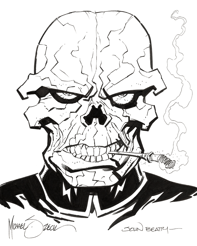 800x1000 Marvel Comics Of The 1980s Red Skull By Mike Zeck And John Beatty - Red Skull Sketch