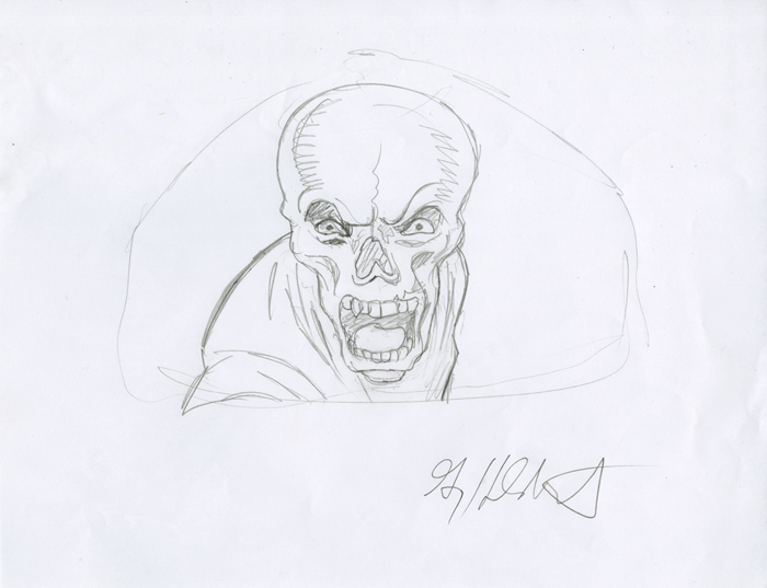700x537 Red Skull Head Sketch Marvel Spiderwebart Gallery - Red Skull Sketch