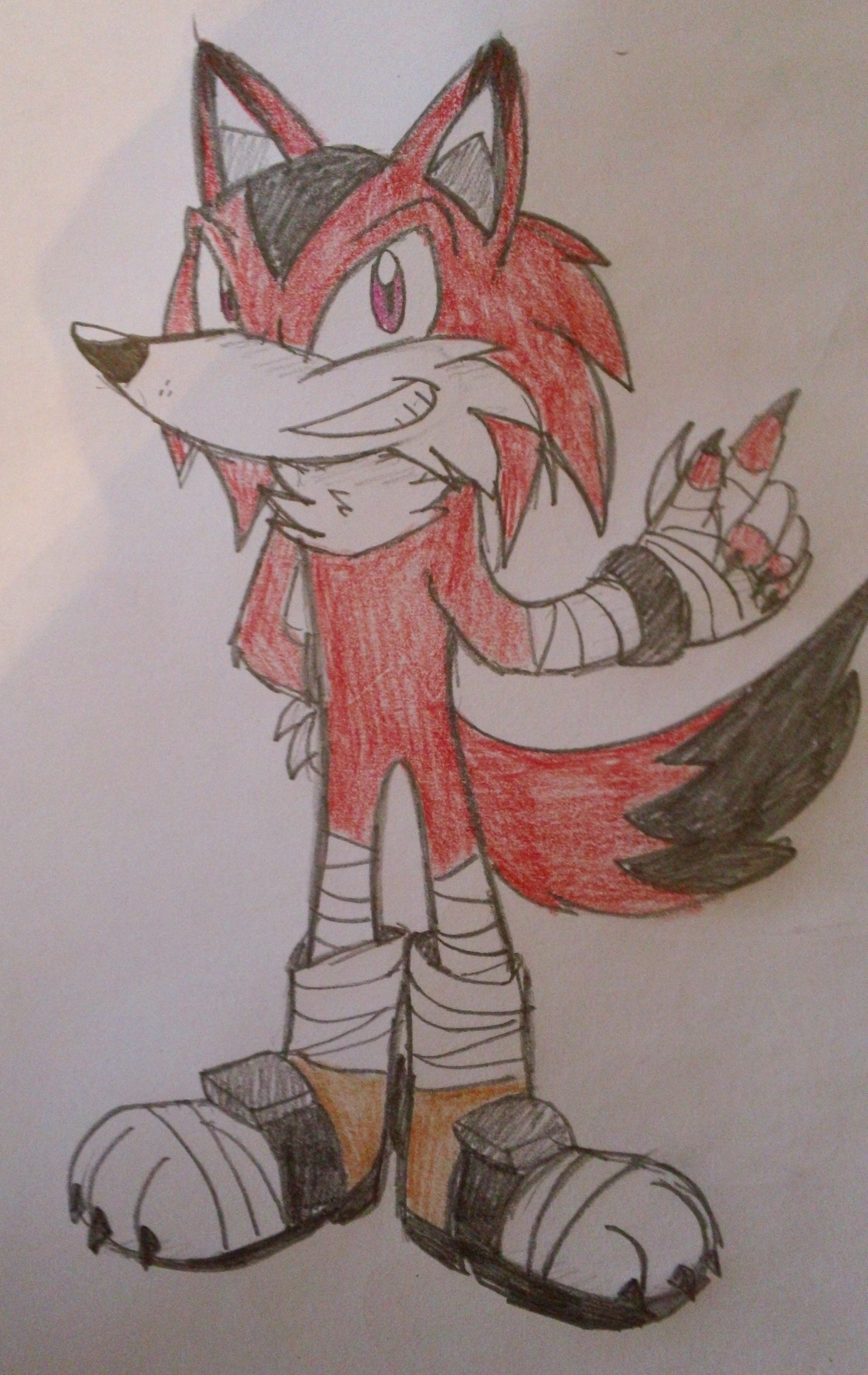 2062x3265 Reddhart The Red Wolf Sonic Fan Characters Wiki Fandom Powered - Red Wolf Sketch