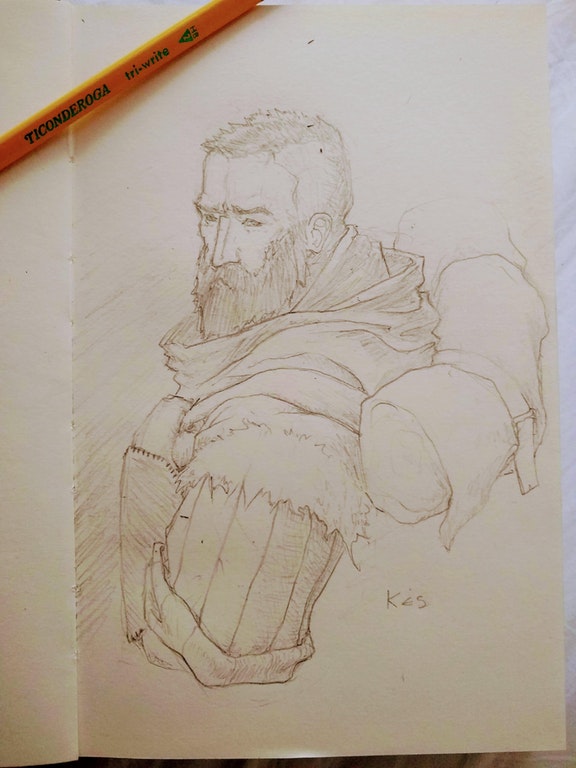 576x768 Kes The Ranger For My Daily Sketch Fantasy - Reddit Daily Sketch