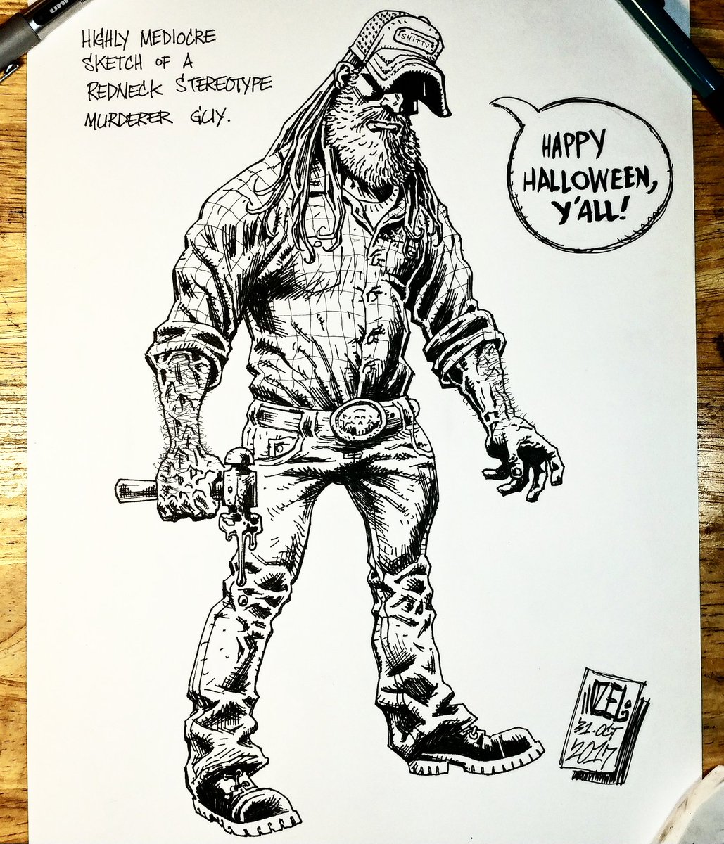 1029x1200 Otha Zackariah Edward Lohse On Twitter - Redneck Sketch