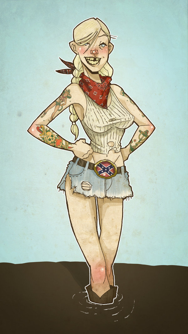 600x1065 Redneck By Paulorocker - Redneck Sketch