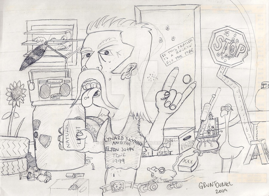 900x658 Redneck Sketch By Gruntytumadre - Redneck Sketch