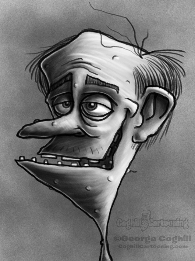 640x854 Redneck Coghill Cartooning - Redneck Sketch