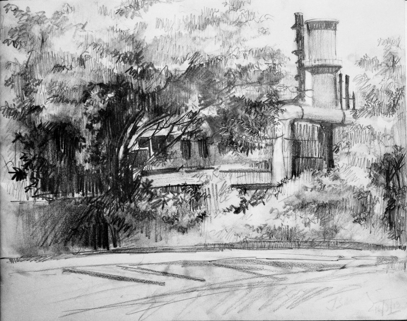 1600x1262 Pencil And Canvas Pencil Sketch Fooled By The Foliage - Refinery Sketch