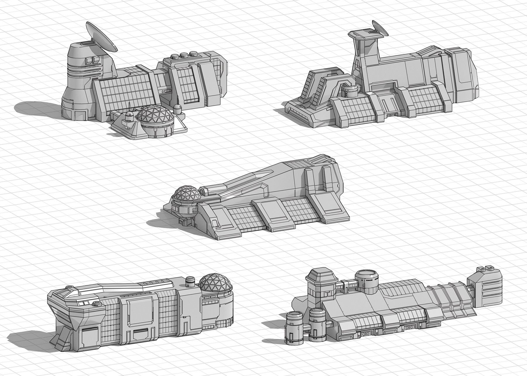 1800x1284 Some Sketches And Detailed Drawings For A Exoplanet Metal Refinery - Refinery Sketch