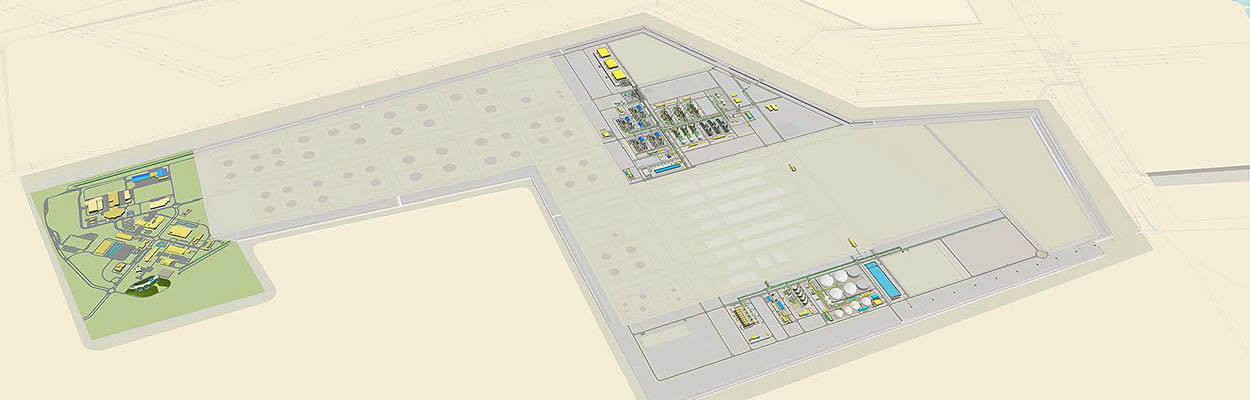 1250x400 Engineering, Procurement And Construction Al Zour Refinery - Refinery Sketch