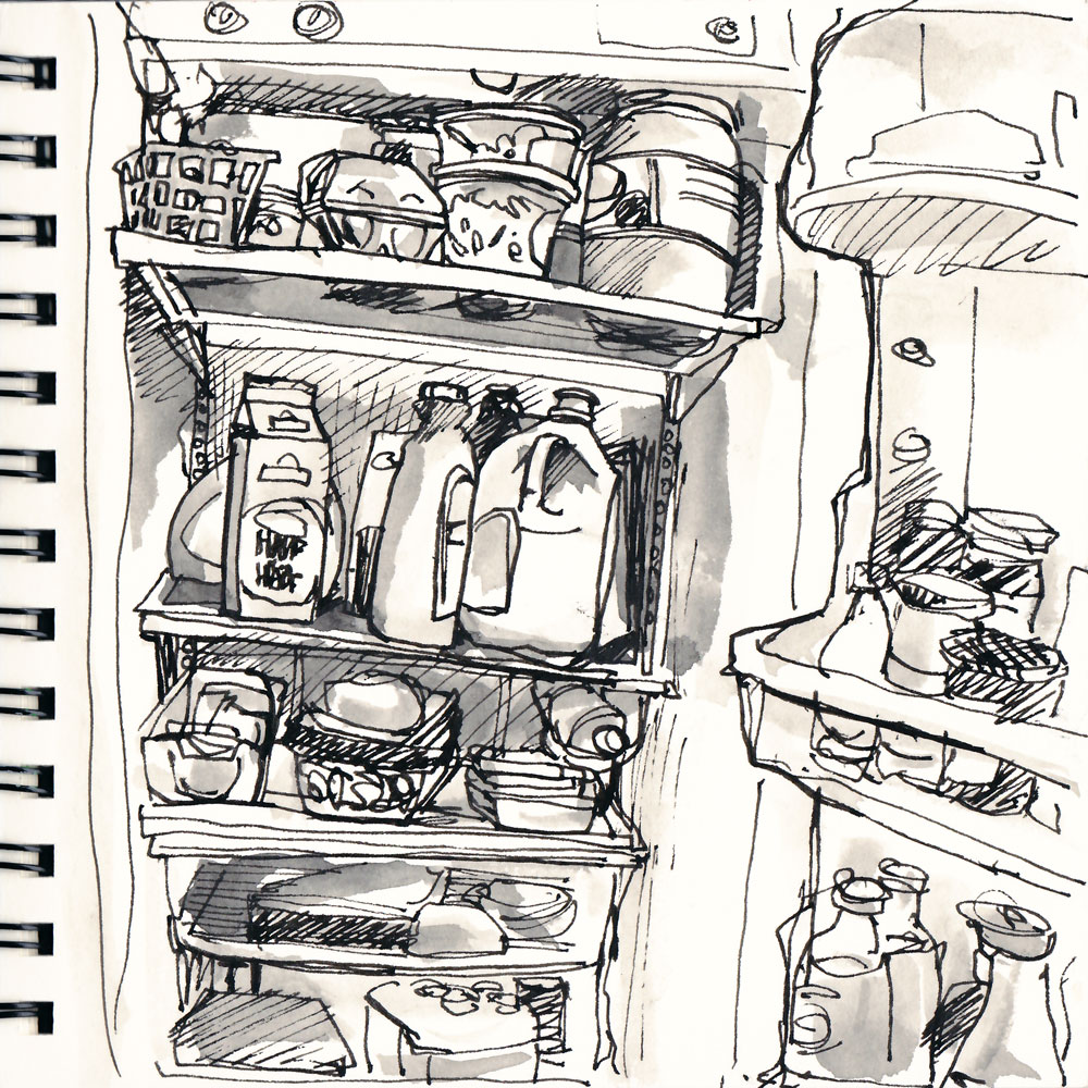 Refrigerator Sketch at Explore collection of