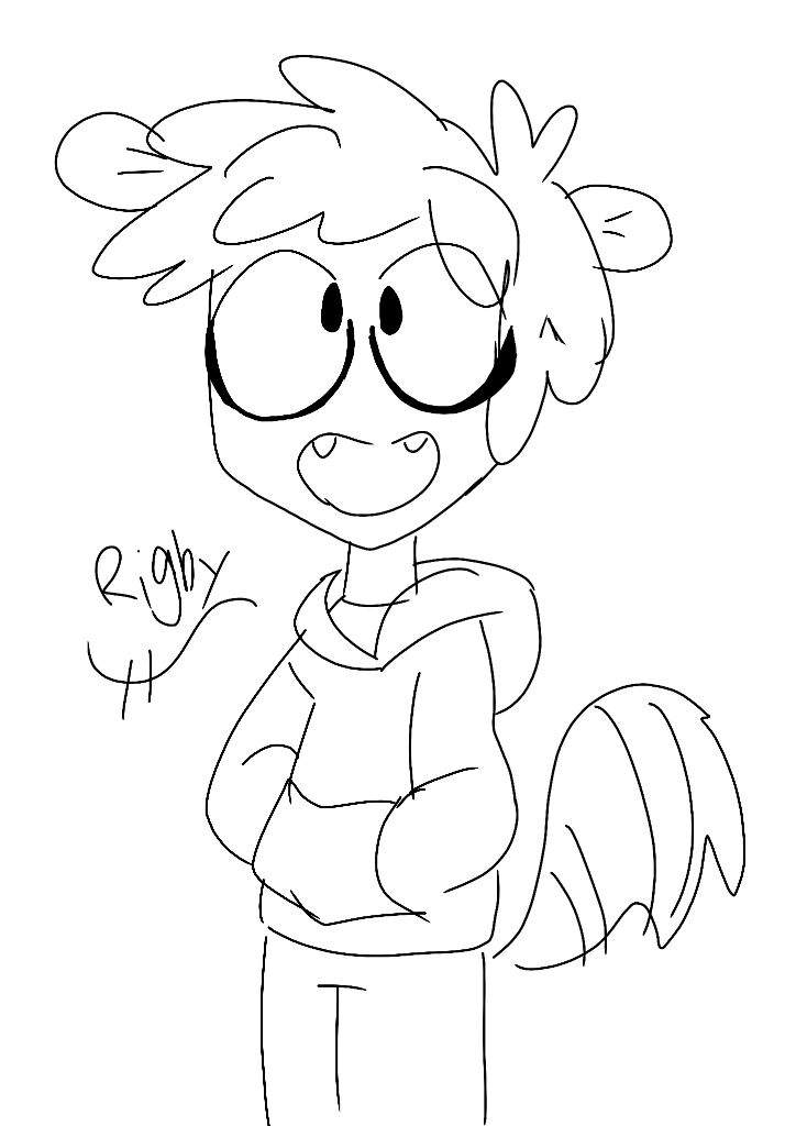 724x1024 Late Night Human Rigby Sketch !regular Show! Amino - Regular Show Sketch