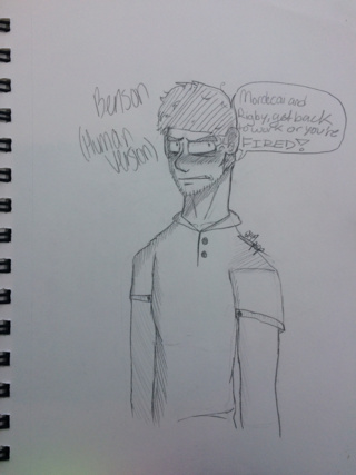 320x427 Benson From Regular Show. (Human Version). - Regular Show Sketch
