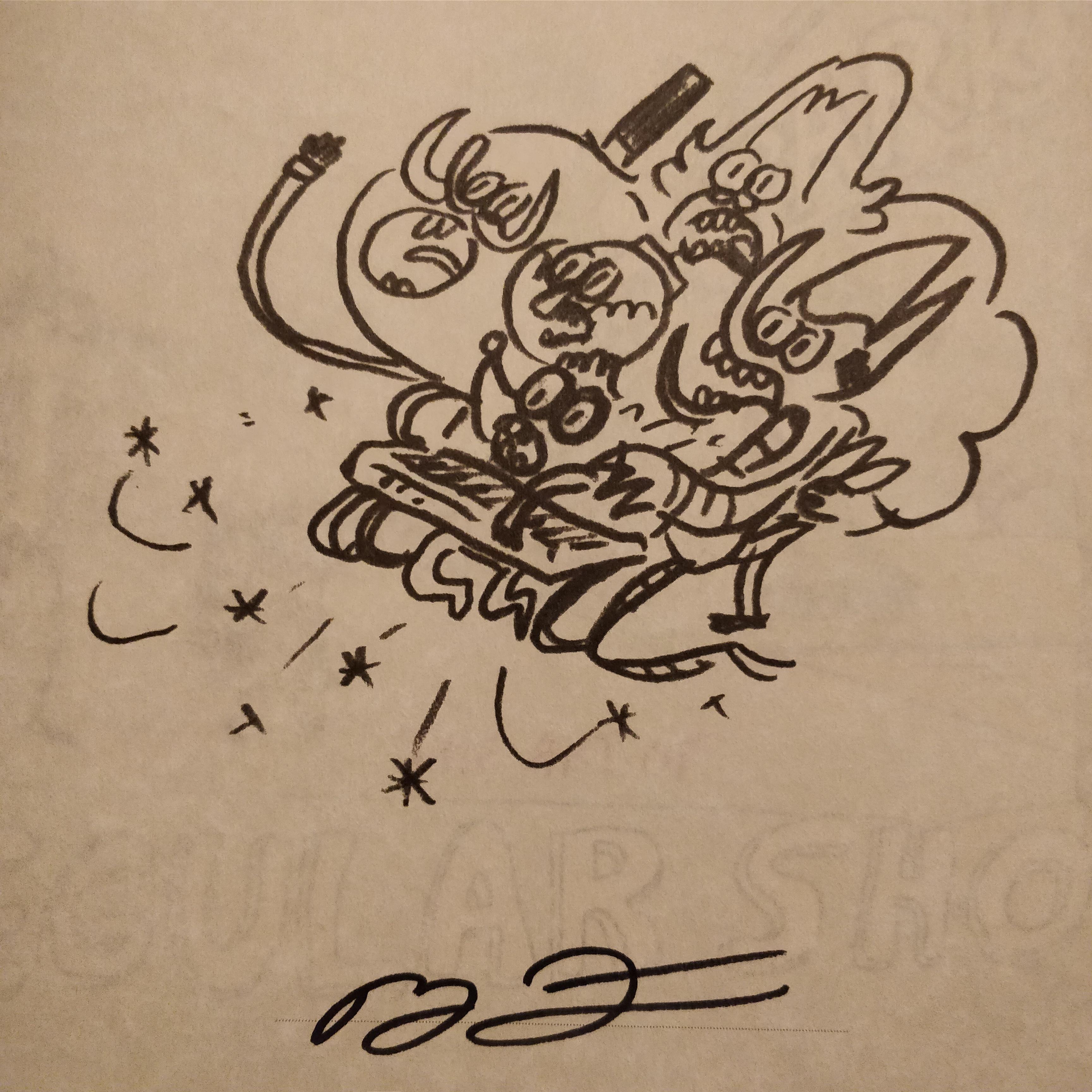 3456x3456 Sketch In Art Of Regular Show Book. Can Anyone Recognise The - Regular Show Sketch