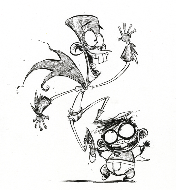 616x664 Fanboy And Chum Chum Daily Sketch - Regular Show Sketch