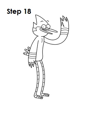 300x388 How To Draw Mordecai - Regular Show Sketch