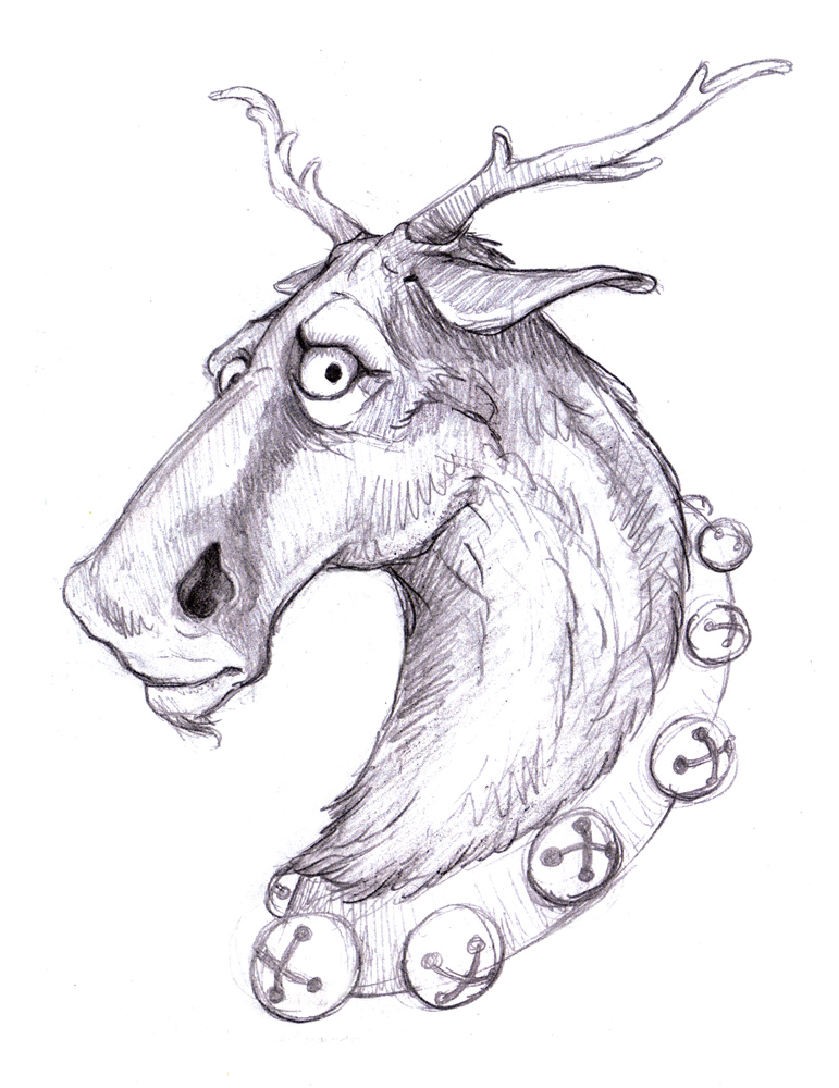 771x1000 Magellin . Blog Reindeer Sketch - Reindeer Sketch