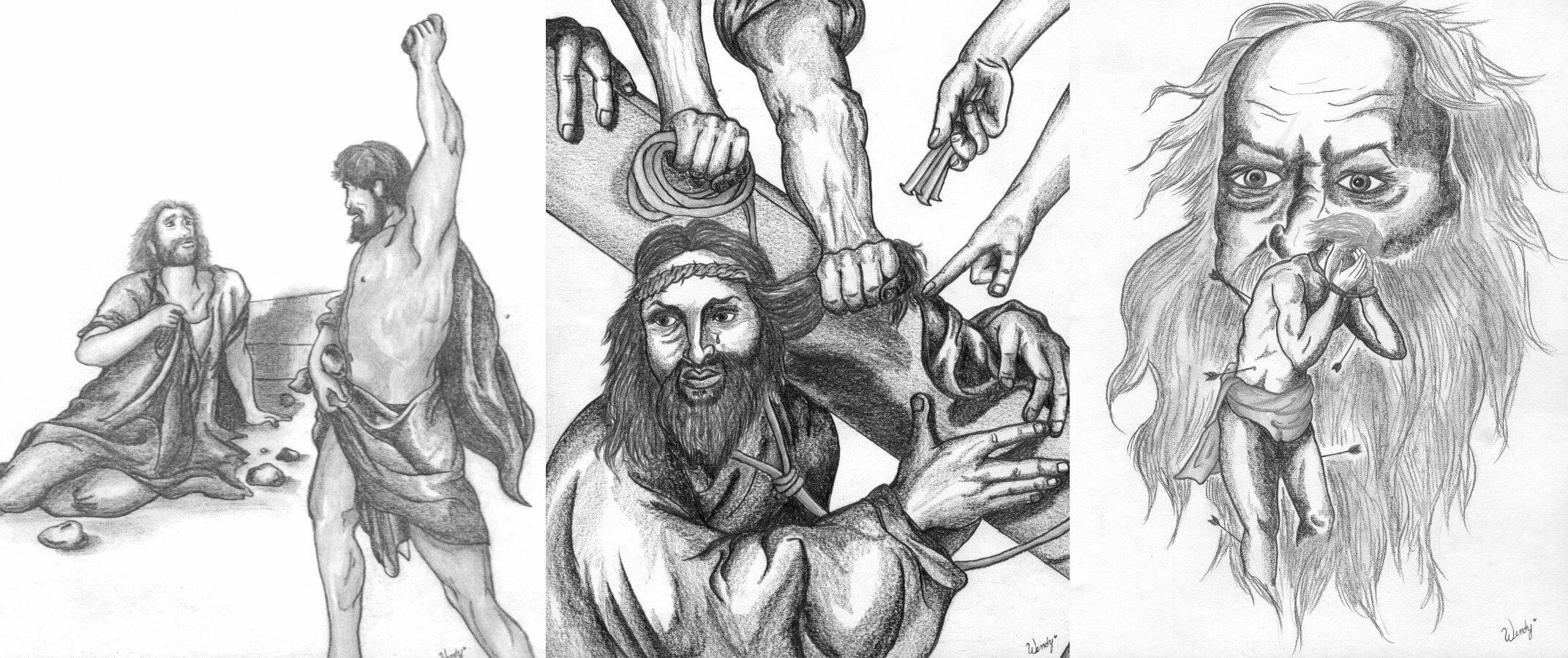 2143x900 Religious Sketches A Portrait Of The Artist As A Young Woman - Religious Sketches