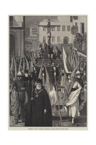 325x488 Sketches In Spain, Religious Procession In Seville During The Holy - Religious Sketches