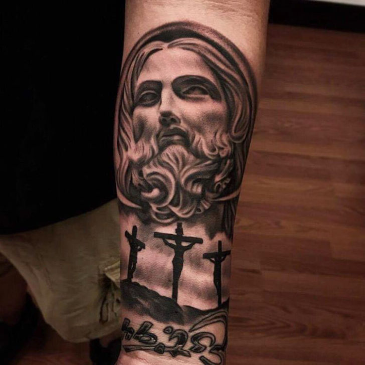 728x728 Jesus Christ Tattoo Design Best Tattoo Ideas Gallery - Religious Tattoo Sketches
