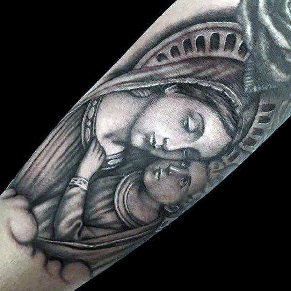 600x600 125 Top Christian Tattoos Of 2018 - Religious Tattoo Sketches
