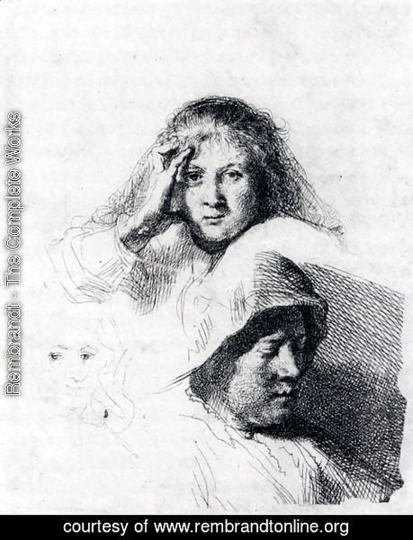 459x600 Rembrandt - Rembrandt Sketches