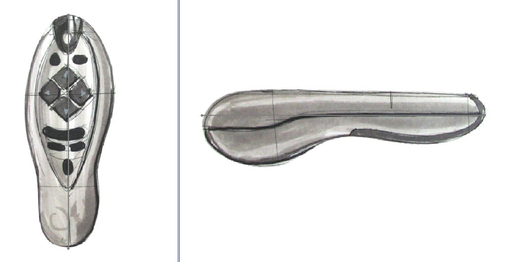 1028x532 Solidworks Industrial Designer - Remote Control Sketch