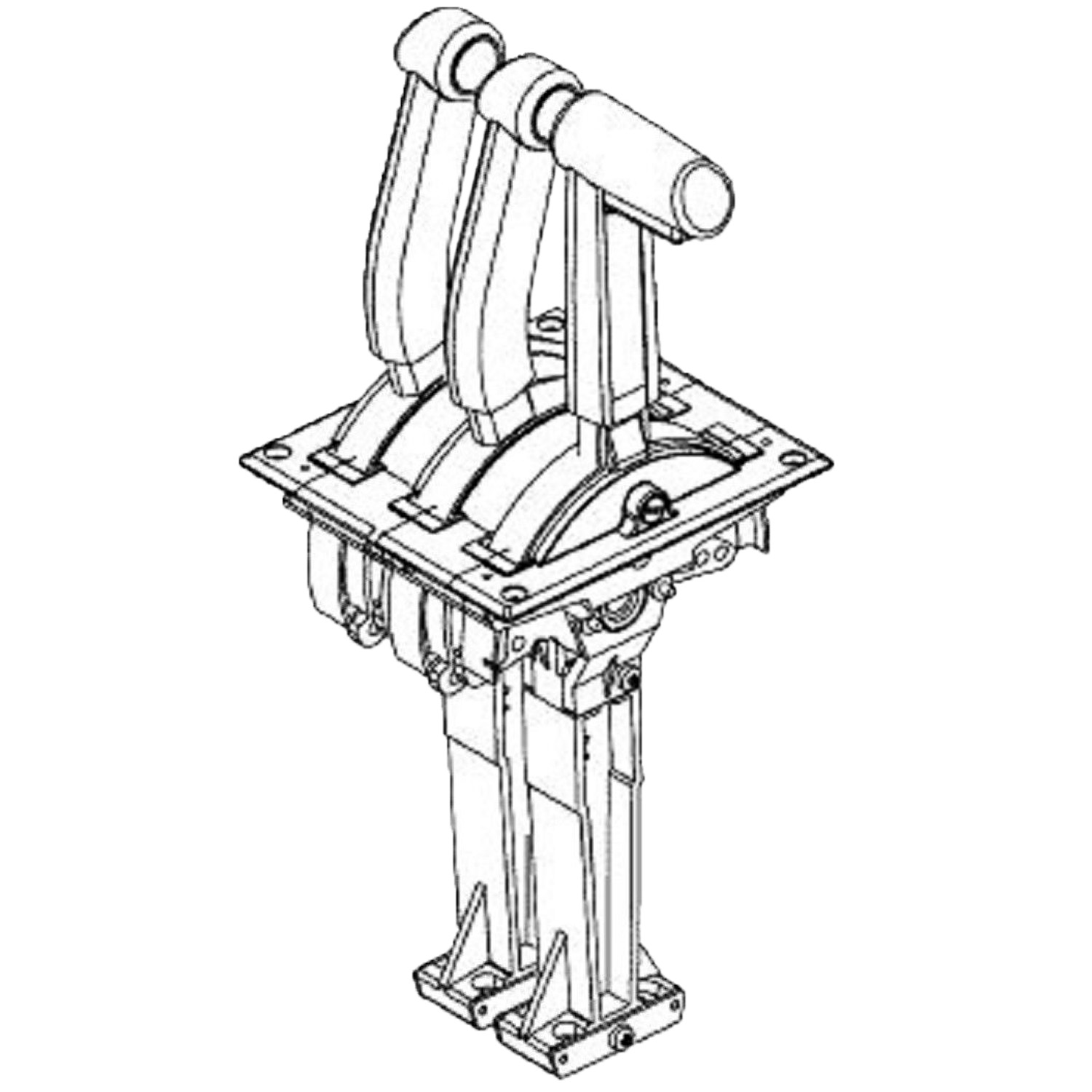 1500x1500 Sea Doo New Oem B236lum Three Lever Remote Control 277001862 - Remote Control Sketch