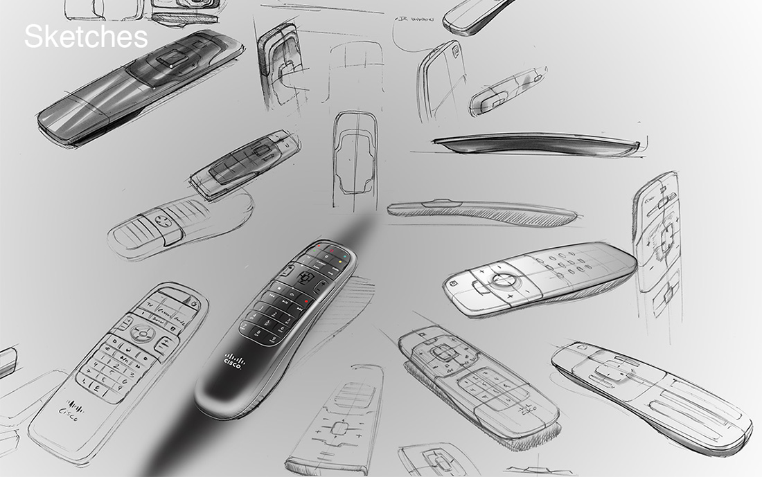 1100x689 Set Top Box Remote Control Nordbodesign - Remote Control Sketch
