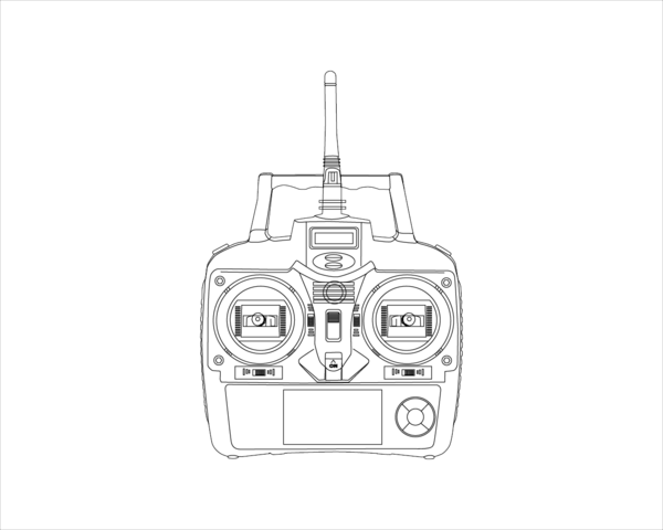 600x480 Sky Master + Wifi Controller Propel Rc Usa - Remote Control Sketch