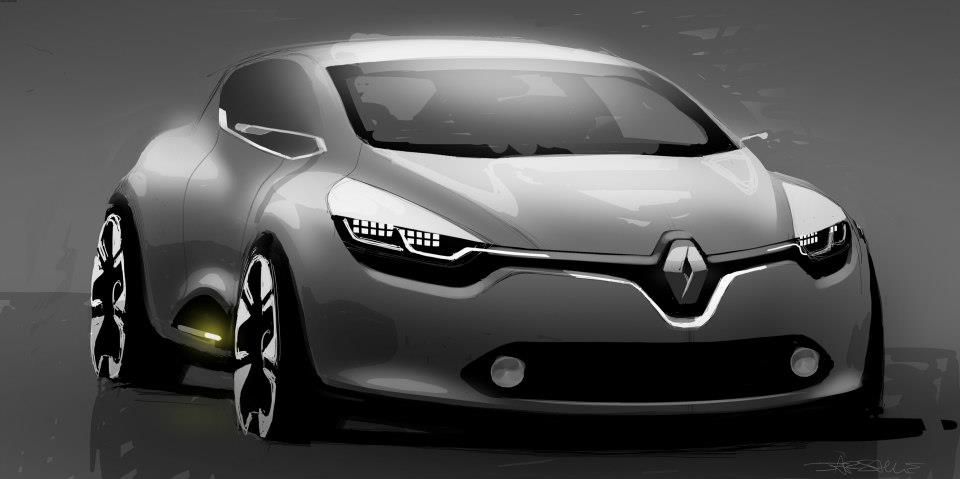 960x479 Renault Clio Iv Sketch Transportation Design Sketches - Renault Sketch