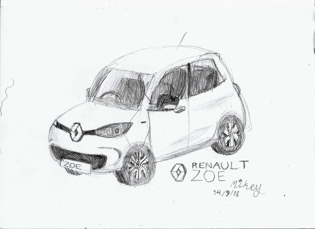 1048x762 Sketch] Renault Zoe By Aygodeviant - Renault Sketch