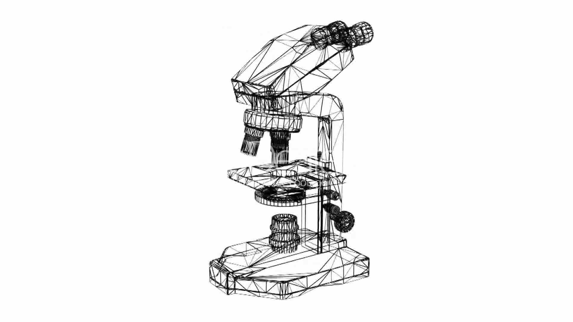 1920x1080 Microscope In Aboratory,research Equipment,grid,mesh,sketch - Research Sketch