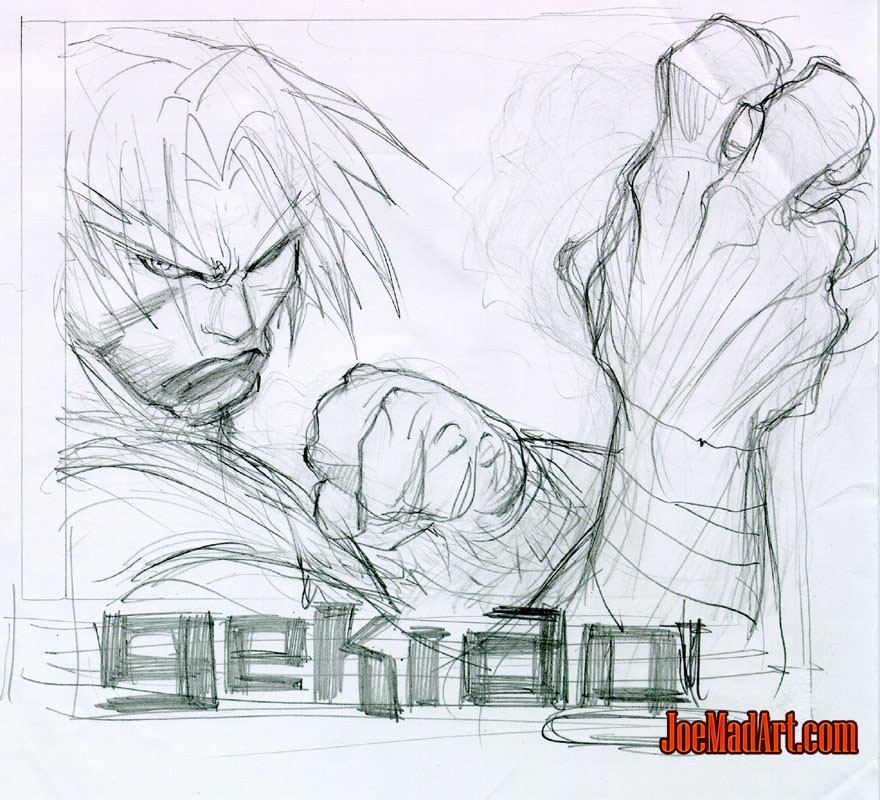 880x800 Gekido Game Cover Research Travis Sketch - Research Sketch