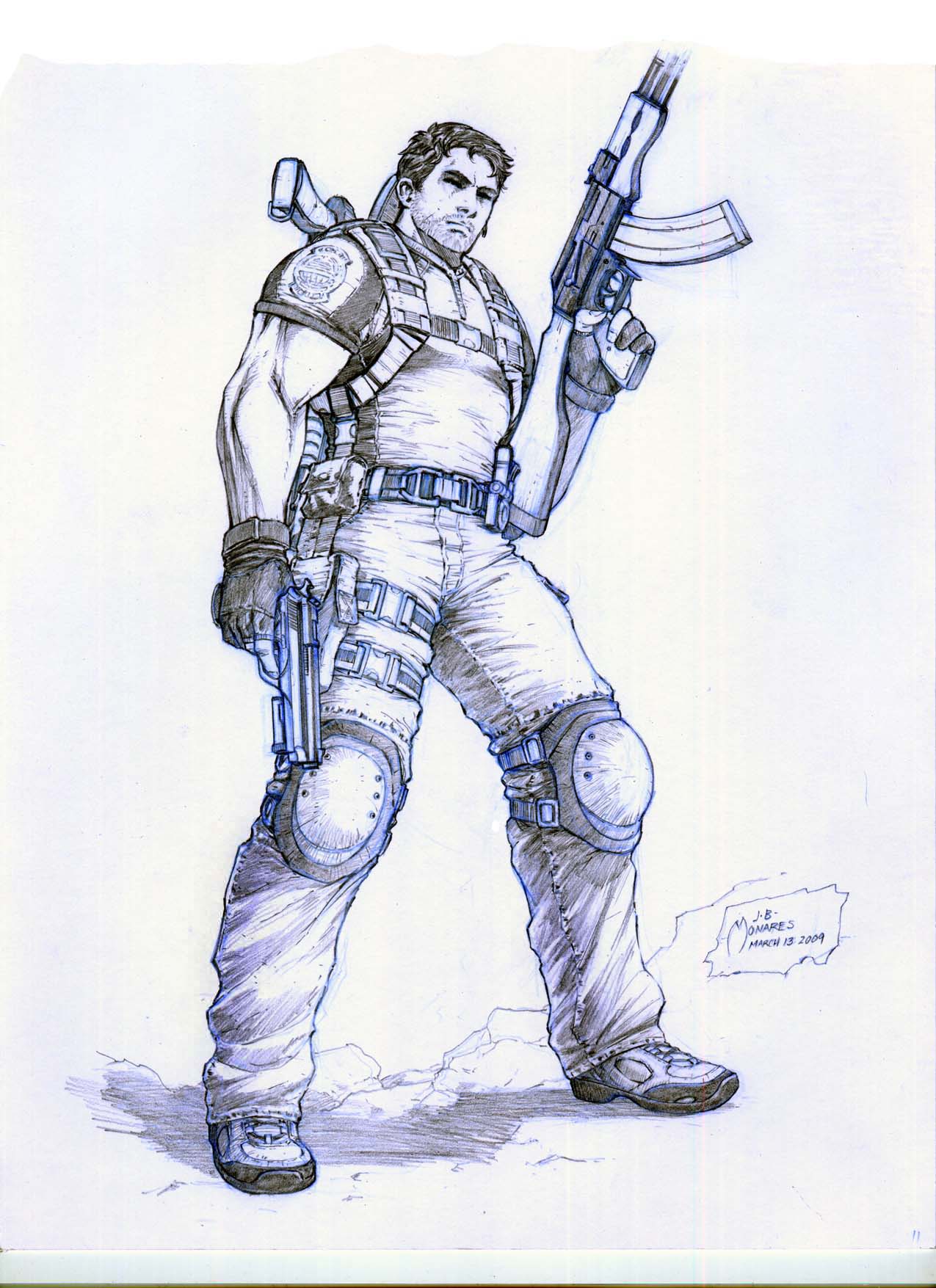 1275x1755 Resident Evil Drawing, Pencil, Sketch, Colorful, Realistic Art - Resident Evil Sketch