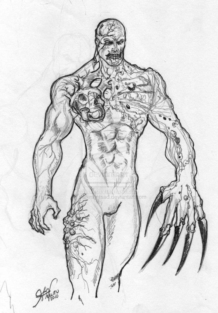 747x1070 Resident Evil Sketches Resident Evil Tyrant Sketch By - Resident Evil Sketch